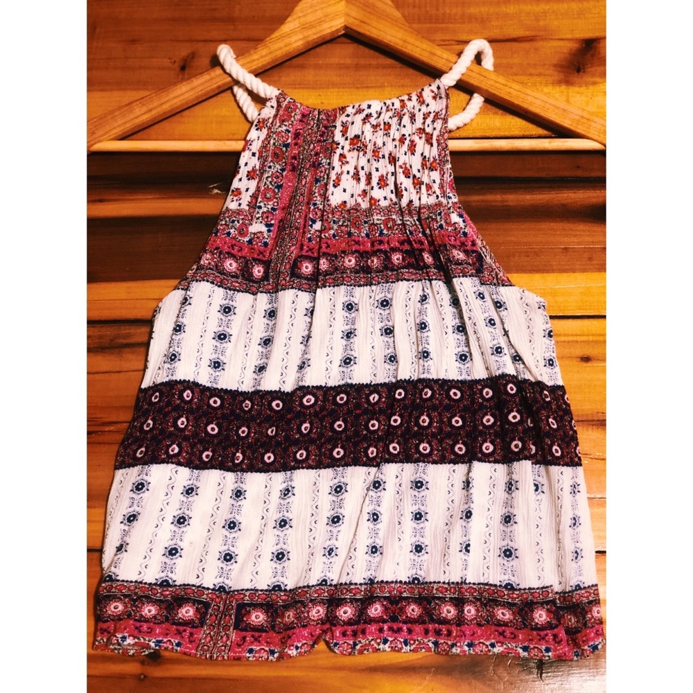 Semi-Cropped Top w Rope Straps! Boutique Buy!!!